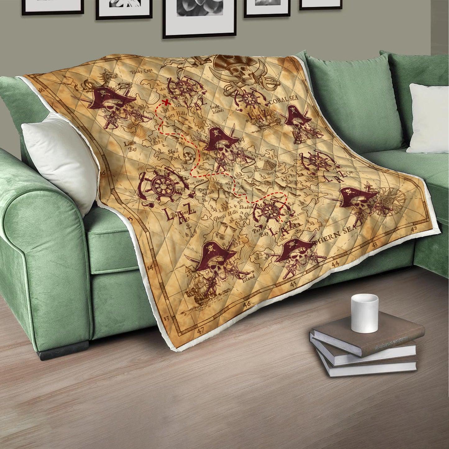 Caribbean Map Quilt