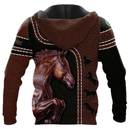 Love Horse 3D All Over Printed Shirts For Men And Women TN