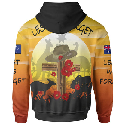 Australia Hoodie - Anzac Day Hoodie Dawn Service NNKANZ2-Apparel-PL8386-Hoodie-S-Vibe Cosy™