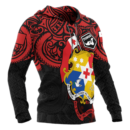 Tonga in My Heart Polynesian Tattoo Style 3D Printed Shirts TT0030-Apparel-TT-Hoodie-S-Vibe Cosy™