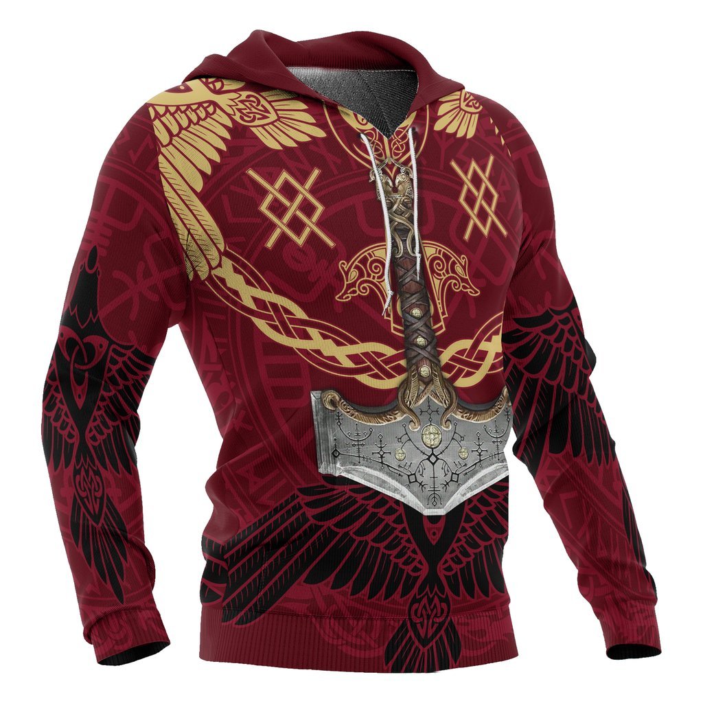 MJOLNIR VIKING ALL OVER-Apparel-HP Arts-Hoodie-S-Vibe Cosy™