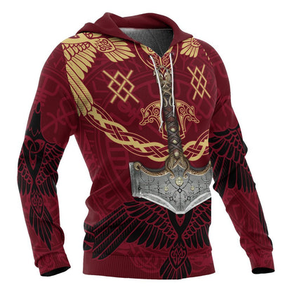 MJOLNIR VIKING ALL OVER-Apparel-HP Arts-Hoodie-S-Vibe Cosy™