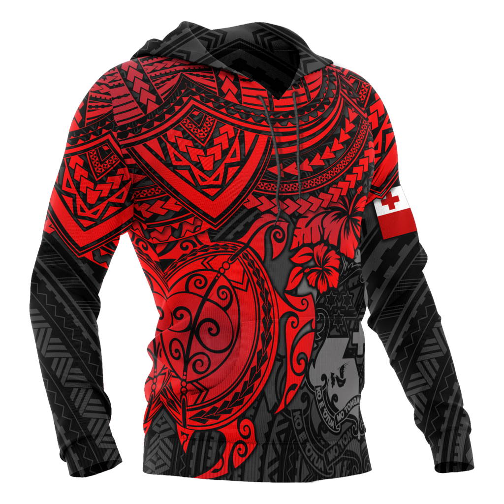Tonga in My Heart Polynesian Tattoo Style 3D Printed Shirts TT0025-Apparel-TT-Hoodie-S-Vibe Cosy™
