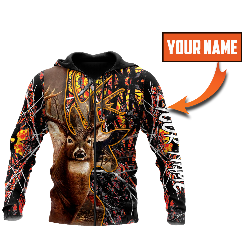 3D Hunting Deer Custom Name Unisex Shirts TNA10212005