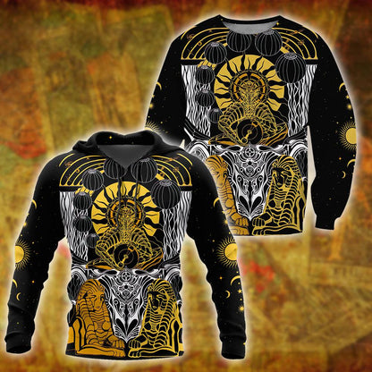 Tarot Cards The Chariot 3D All Over Printed Shirts For Men and Women AM150602-Apparel-TT-Hoodie-S-Vibe Cosy™