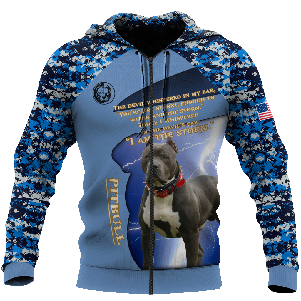Pitbull 3d hoodie shirt for men and women DA30102001