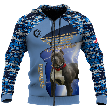 Pitbull 3d hoodie shirt for men and women DA30102001