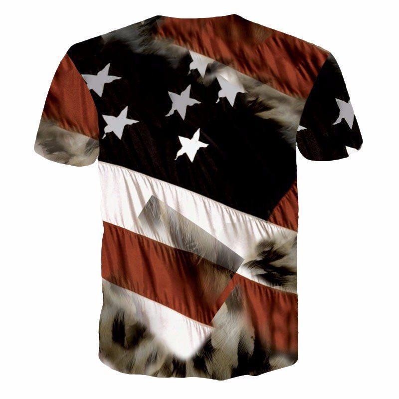 EXCLUSIVE: EAGLE USA FLAG 3D T-SHIRT HG1082-Apparel-HG-T-shirt-S-Vibe Cosy™