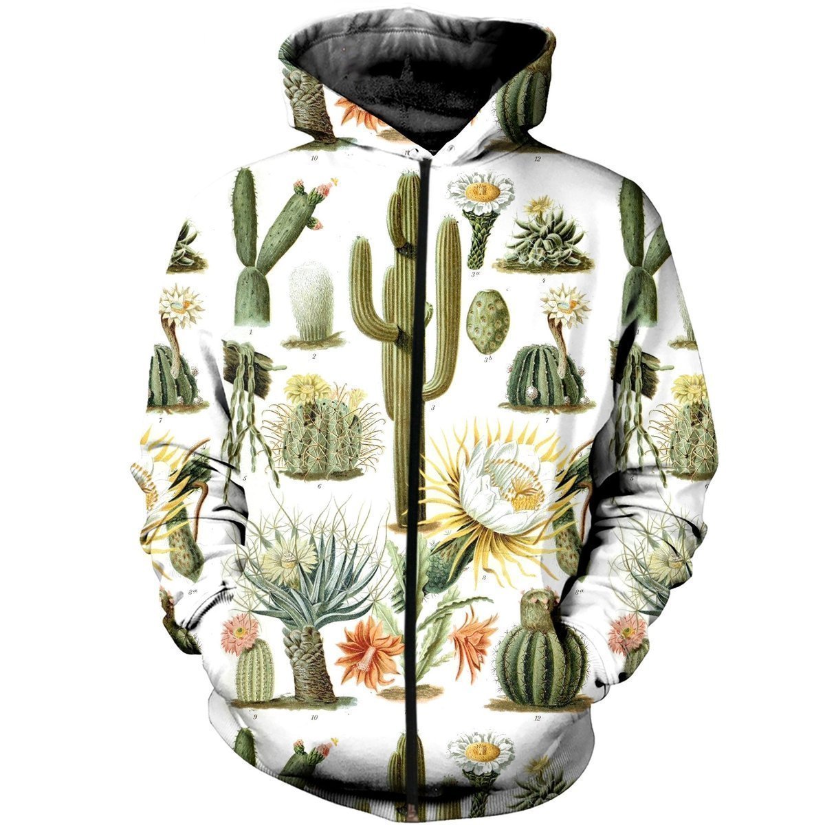 3D All Over Printed Cactus Have Flower Shirts-Apparel-NTH-Zip-S-Vibe Cosy™