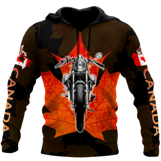 Canada Motorcycle 3D Hoodie HHT29072001-LAM-Apparel-LAM-Hoodie-S-Vibe Cosy™
