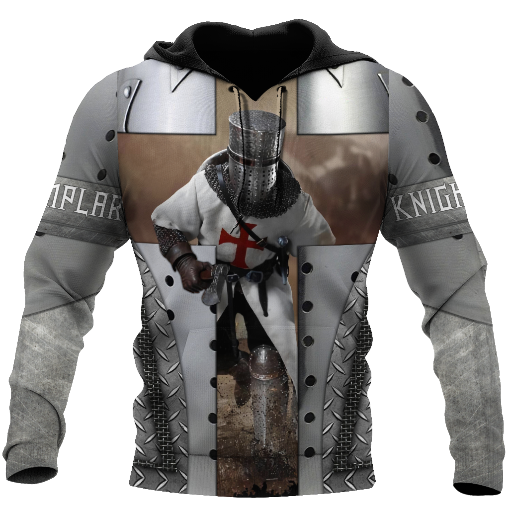 Premium Iron Pattern Knight Templar All Over Printed Shirts For Men And Women MEI