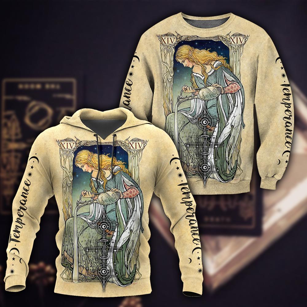 Tarot Cards Temperance 3D All Over Printed Shirts For Men and Women AM150604-Apparel-TT-Hoodie-S-Vibe Cosy™