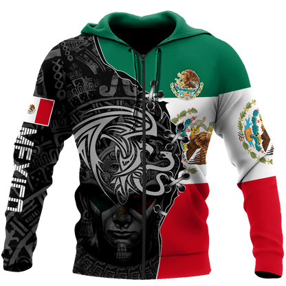 Mexican Aztec 3D All Over Printed Shirts For Men and Women