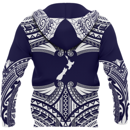 New Zealand - Wairua Aotearoa Pullover Hoodie A0-Apparel-Khanh Arts-Hoodie-S-Vibe Cosy™