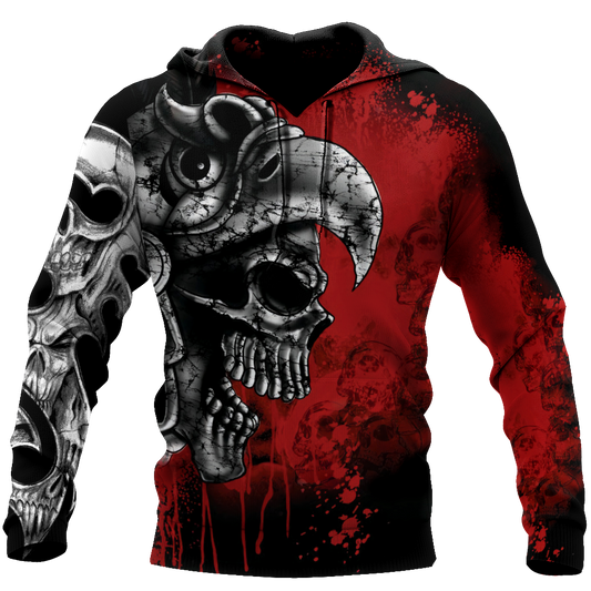 Love Skull 3D all over printed for man and women-Apparel-PL8386-Hoodie-S-Vibe Cosy™