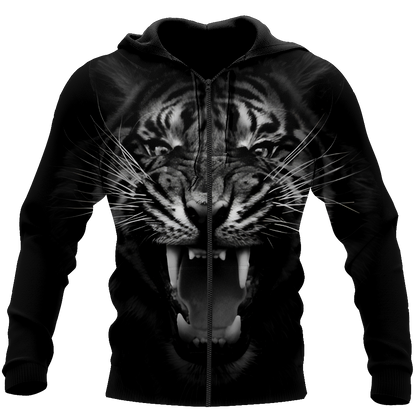 Tiger Back And White 3D All Over Printed Shirts For Men and Women DQB08202004