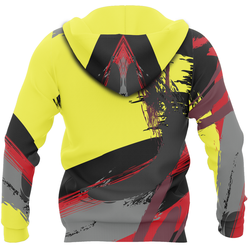 Australia Brush Athletic Style Aboriginal Colors Pullover Hoodie PL-Apparel-PL8386-Hoodie-S-Vibe Cosy™