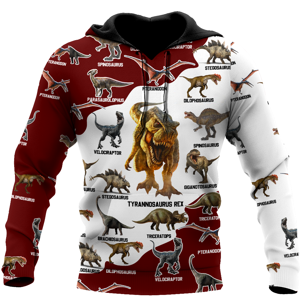Red dinosaurs 3d hoodie shirt for men and women HG92602