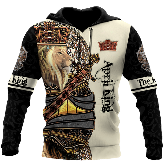 April Black King Lion  3D All Over Printed  Unisex Shirts
