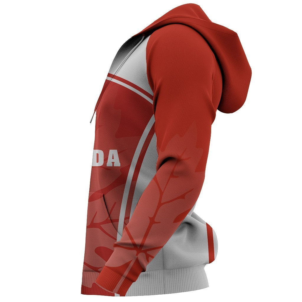 Canada Maple Leaf Zipper Hoodie - S. Style PL-Apparel-PL8386-Hoodie-S-Vibe Cosy™