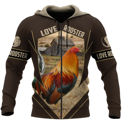 Premium Rooster 3D All Over Printed Unisex Shirts DA8112004