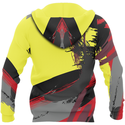 Australia Brush Athletic Style Aboriginal Colors Pullover Hoodie-Apparel-HD09-Hoodie-S-Vibe Cosy™