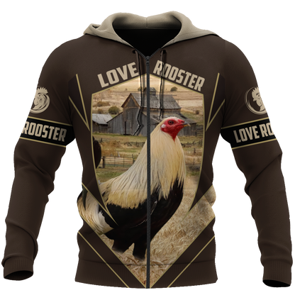 Premium Rooster 3D All Over Printed Unisex Shirts