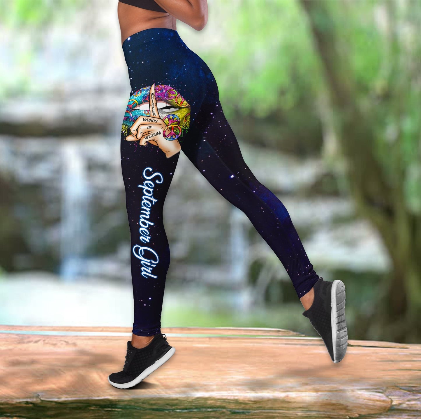 September Girl-My Personality Depends On Me My Attitude Depends On You Combo Tank Top + Legging DQB09012001
