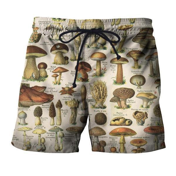 All Over Print Champignons Hoodie-Apparel-NTH-Shorts-S-Vibe Cosy™