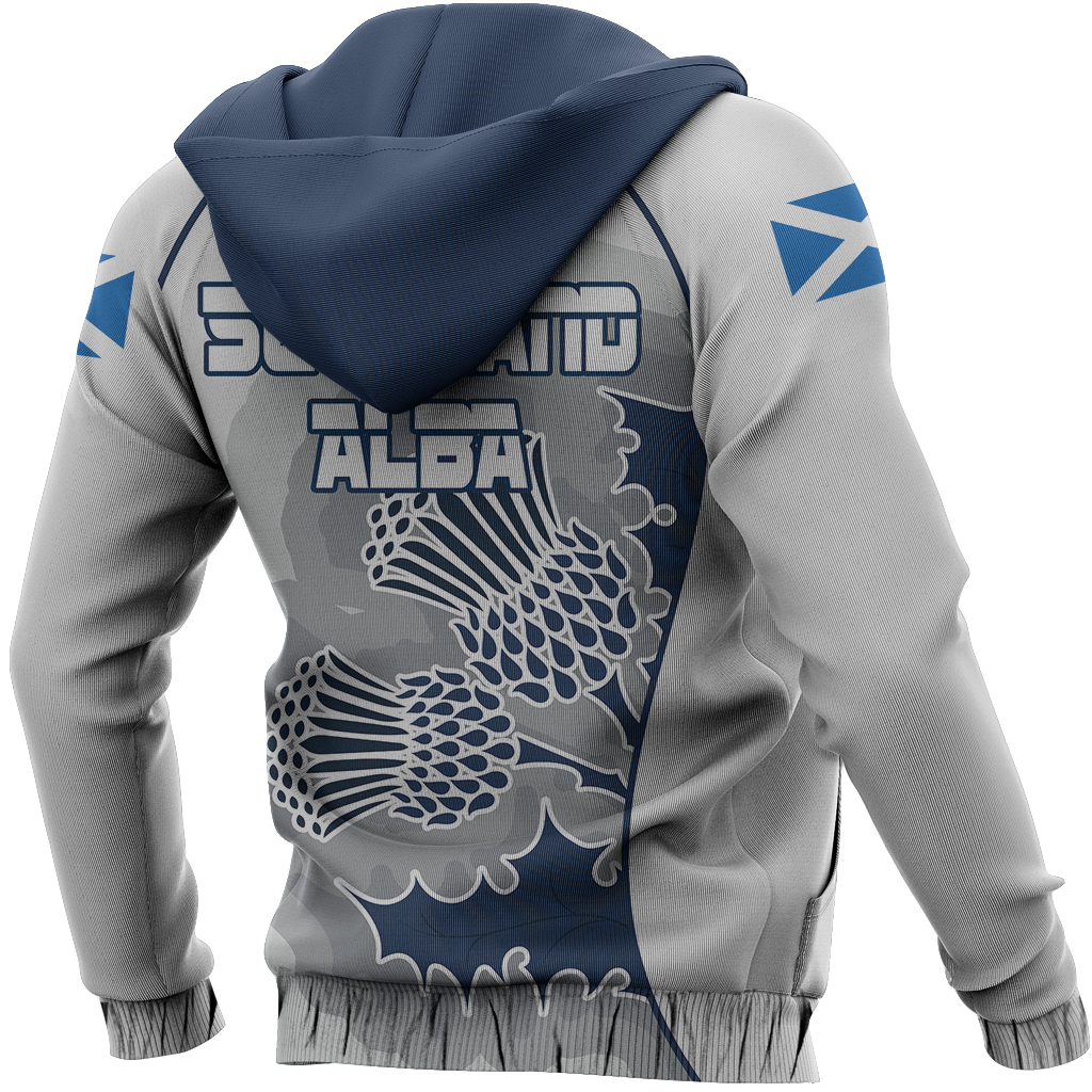 Scottish Thistle Pullover Hoodie Rugby Style NNK 1525-Apparel-PL8386-Hoodie-S-Vibe Cosy™