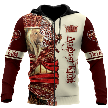 August King Lion Royal  3D All Over Printed Unisex Shirts