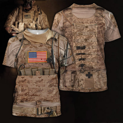 3D All Over Printed US Navy SEAL Uniform-Apparel-HP Arts-T-Shirt-S-Vibe Cosy™