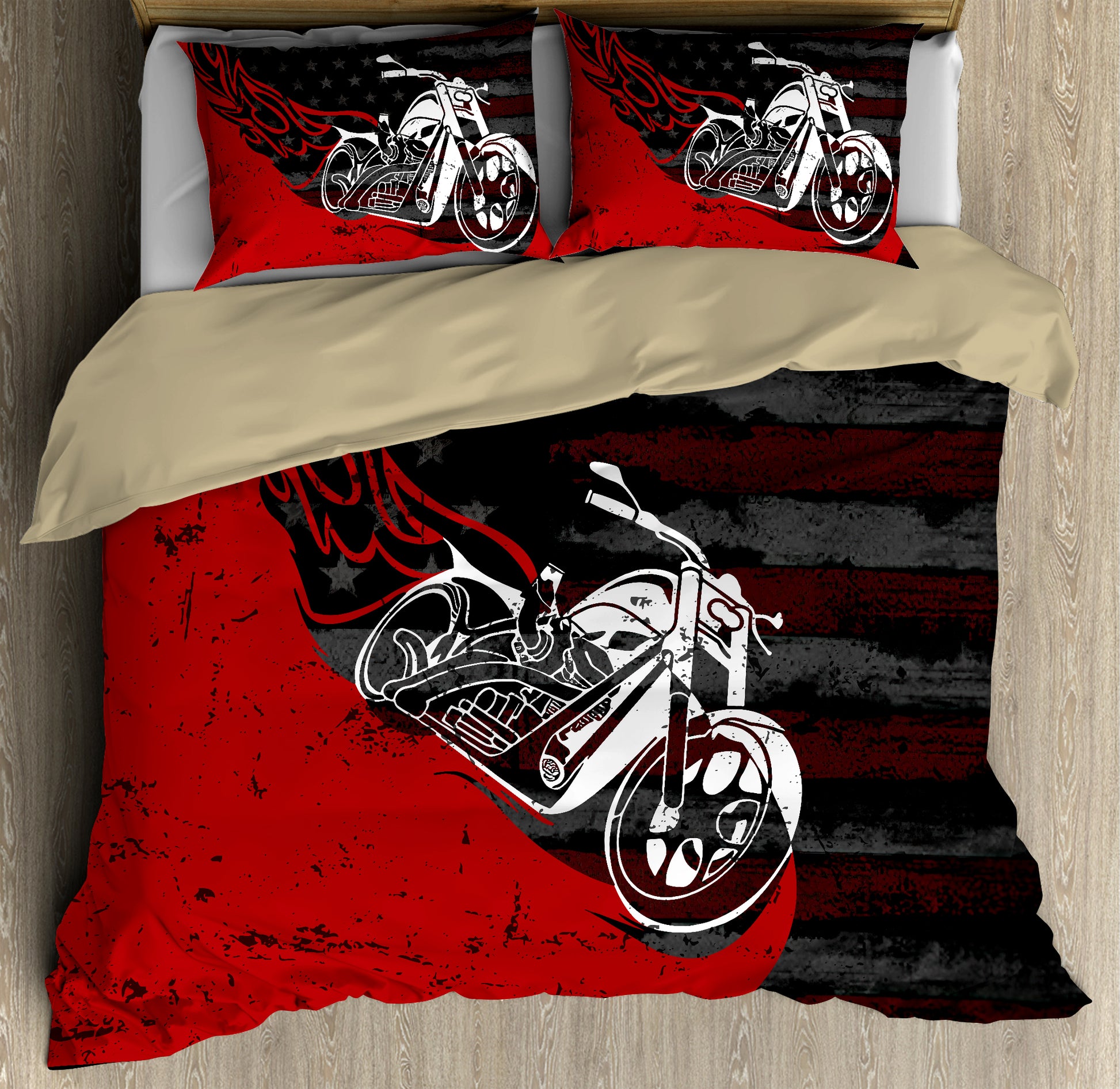 USA Motorcycle 3D Bedding Set HHT27072003-LAM-LAM-US Twin-Vibe Cosy™
