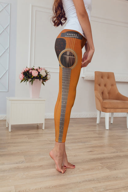 3D All Over Printing GuitarLegging-Apparel-HbArts-Hoodie Dress-S-Vibe Cosy™