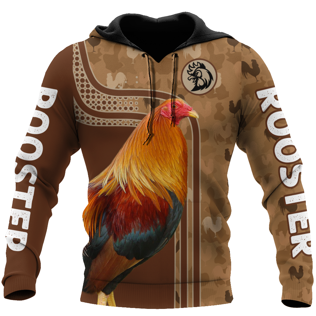 Premium Rooster 3D All Over Printed Unisex Shirts