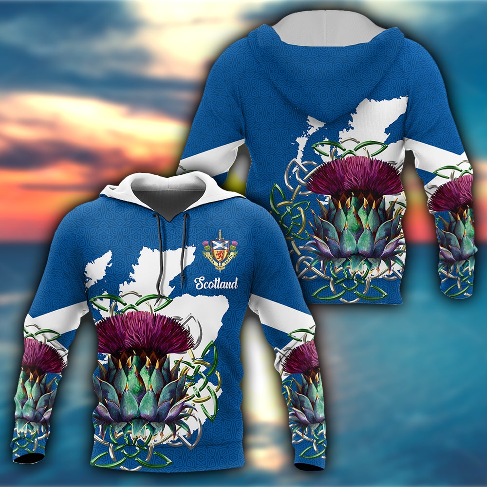 Hoodie Scotland Classic Over Printed Hoodie TP