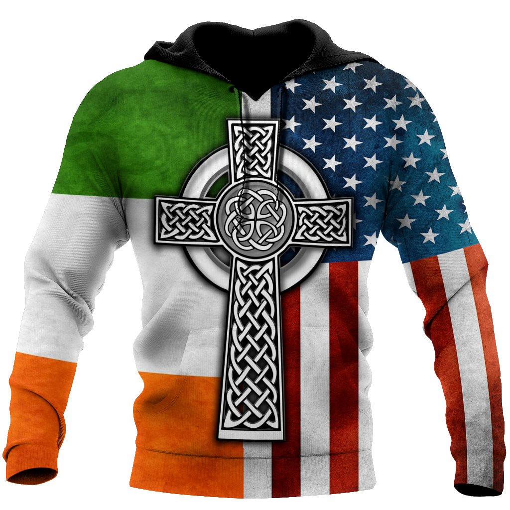 Irish By Blood American By Birth 3D All Over Printed Shirts For Men and Women DQB29102002