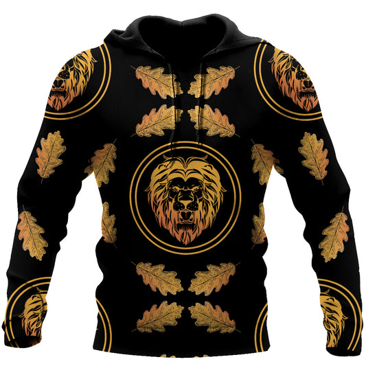 King of Lion Over Printed Hoodie