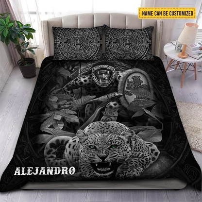 Personalized Name Aztec Mexico 3D Printed Bedding Set DQB08102104
