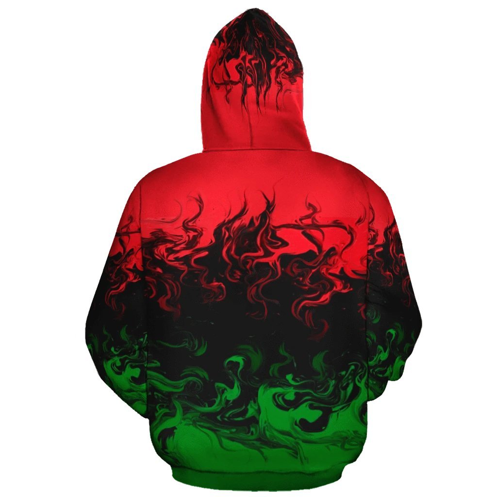 African Hoodie - Africa RGB Painting Color Hoodie-ALL OVER PRINT HOODIES-HPArt-Men-S-Black-Vibe Cosy™