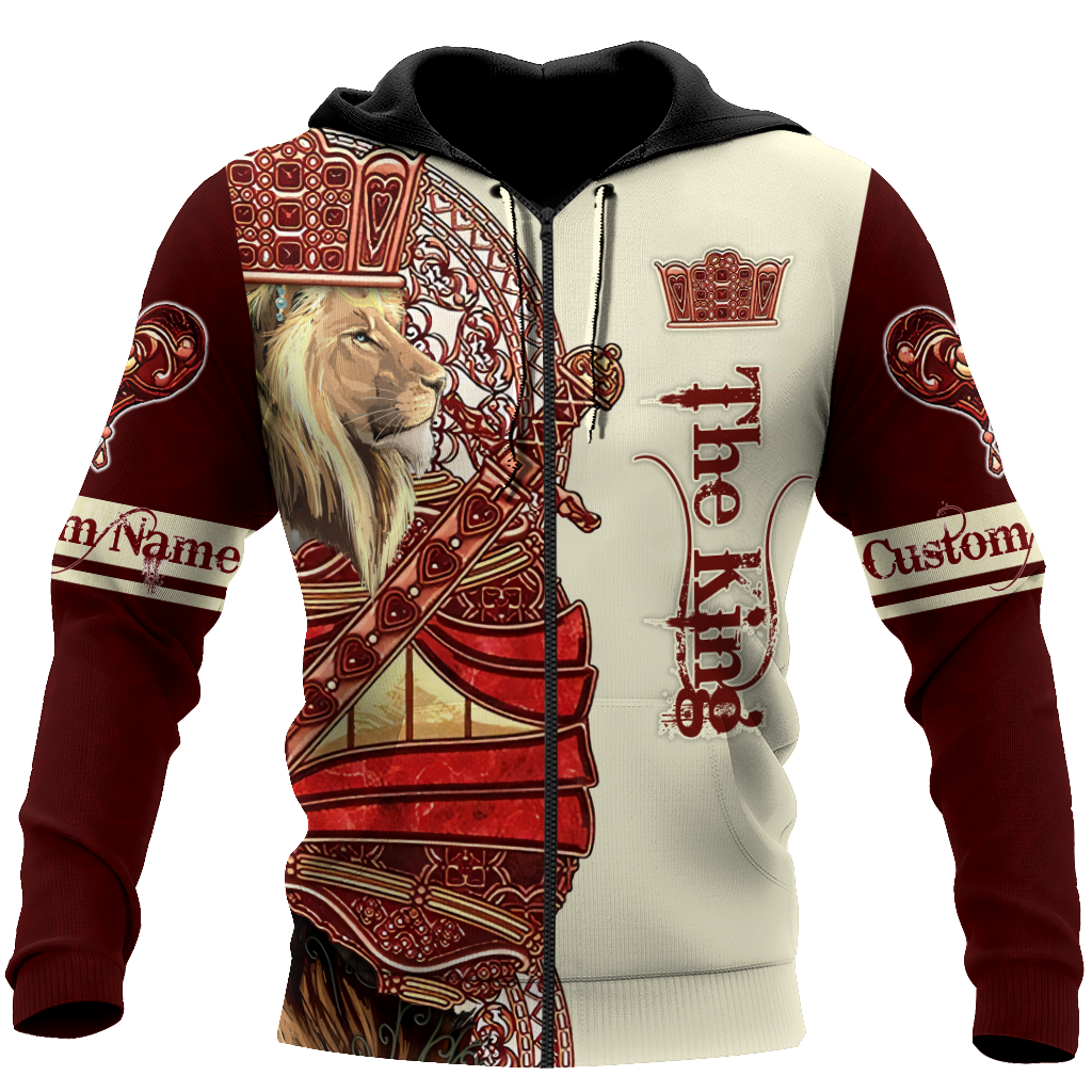 Custom Name King Lion 3D All Over Printed Unisex Shirts