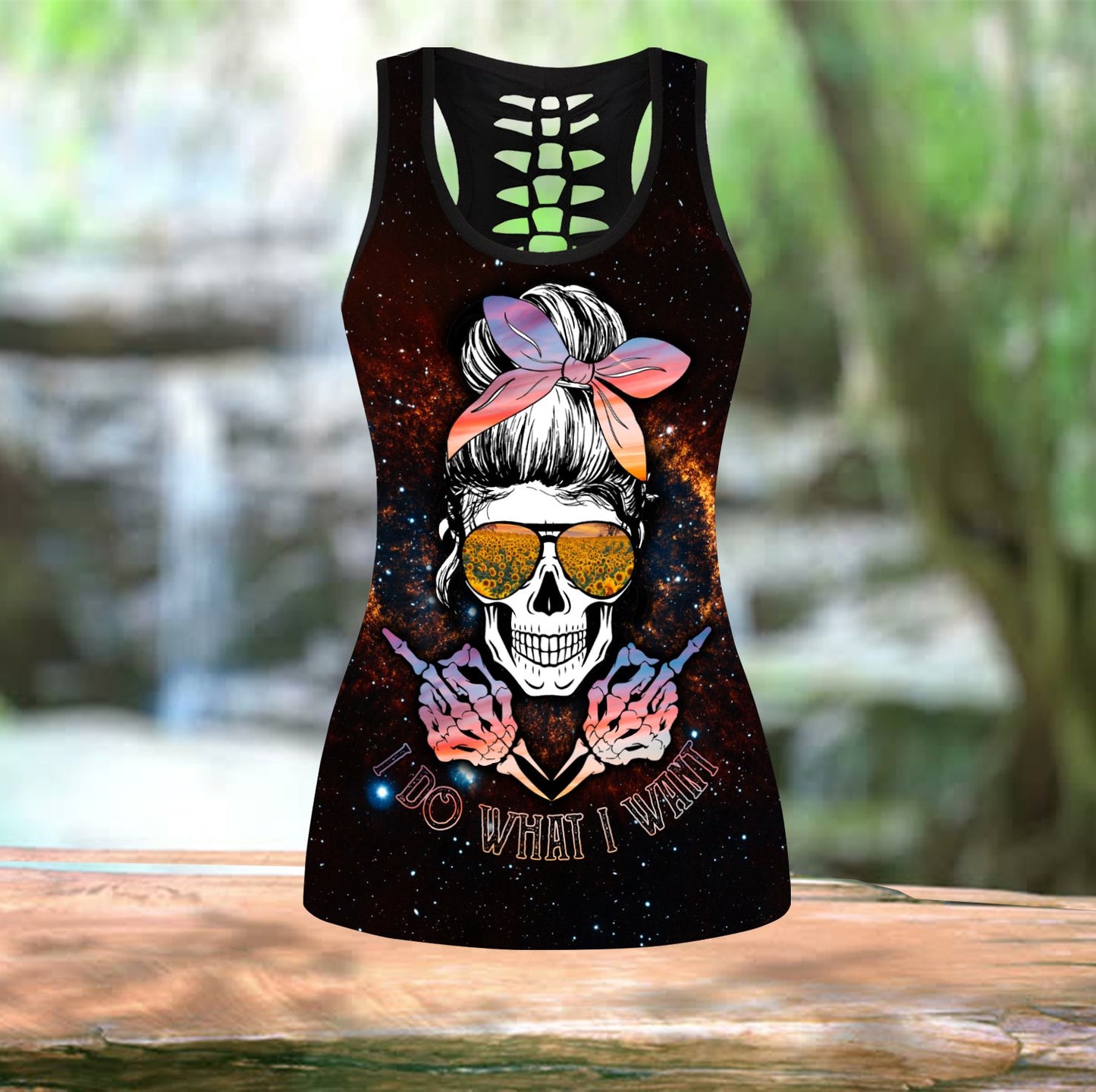 I Do What I Want Skull Combo Tank Top + Legging DQB09082001