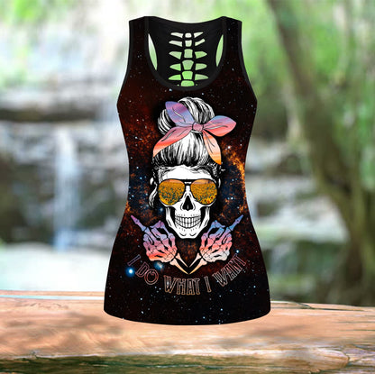 I Do What I Want Skull Combo Tank Top + Legging DQB09082001