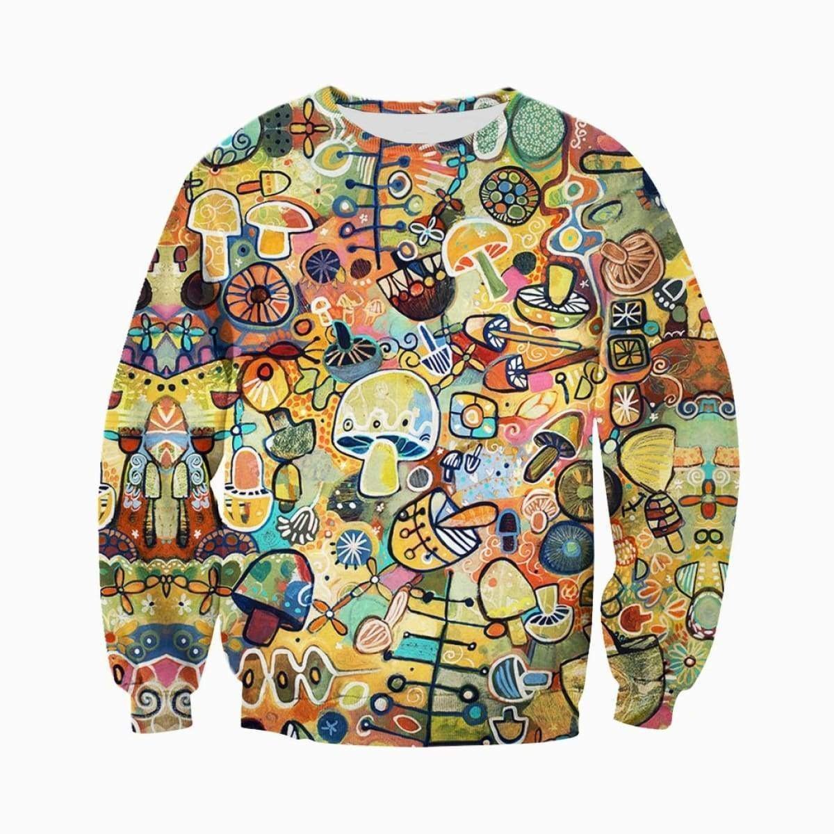 3D ALL OVER PRINTED MUSHROOM SHIRTS-Apparel-NTH-Sweatshirt-S-Vibe Cosy™