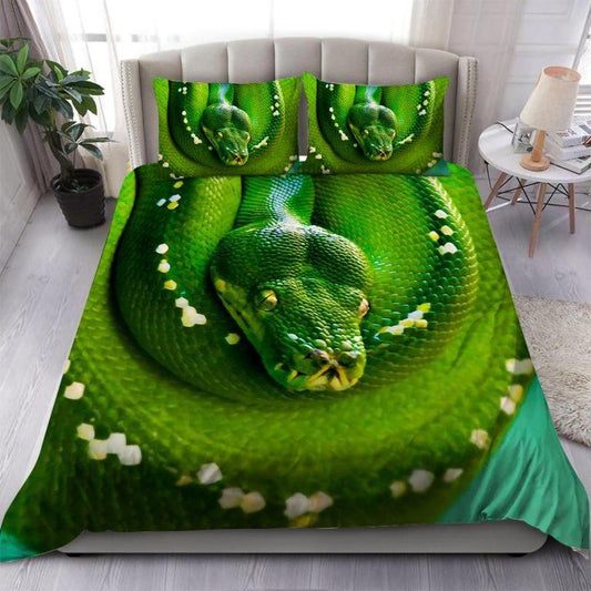 Green Tree Python Bedding Set Bedding Set TA0624202-Quilt-TA-Twin-Vibe Cosy™