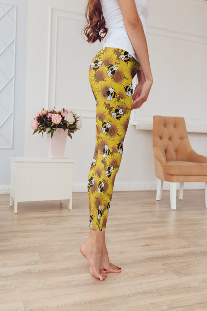 All Over Printing Bee Hoodie Dress-Apparel-Phaethon-Hoodie Dress-S-Vibe Cosy™