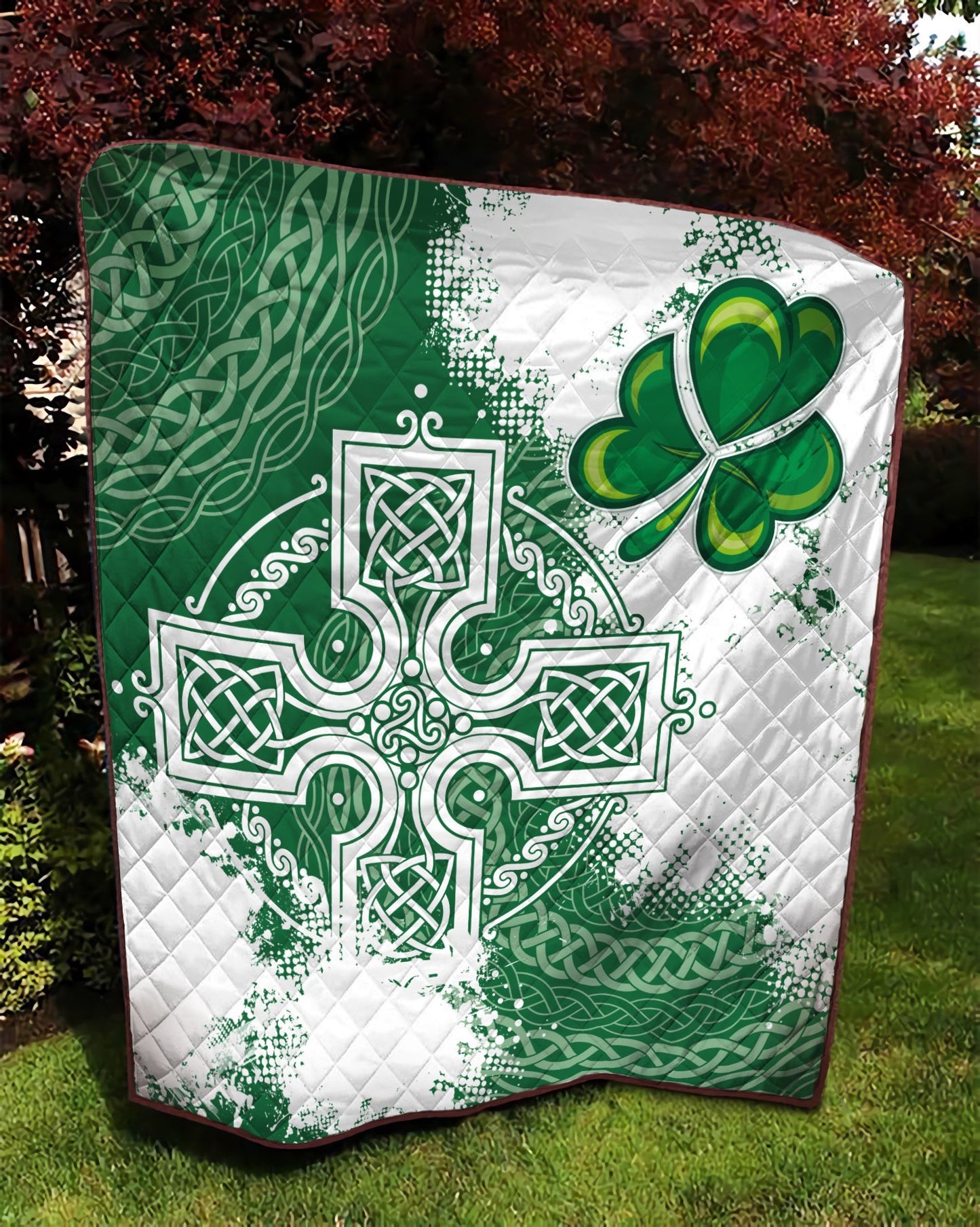 Celtic Cross 3D All Over Printed Quilt