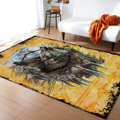 Wolf 3D All Over Printed Rug