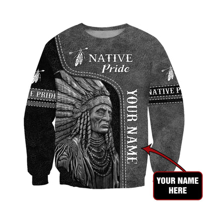 Customize Name Native American 3D All Over Printed Unisex Shirts
