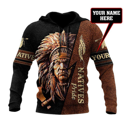 Customize Name Native American 3D All Over Printed Unisex Shirt